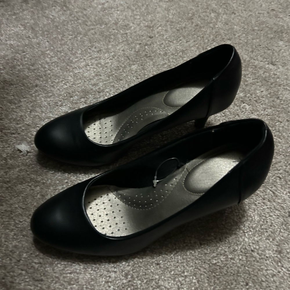 Black Padded Heels